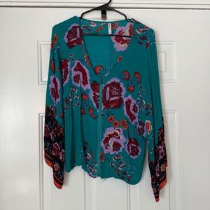 Floral whimsical blouse
